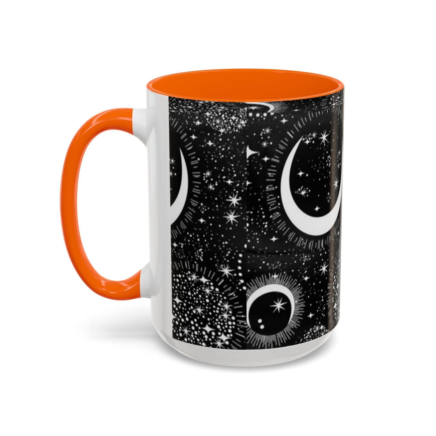 Star Moon Cup - Celestial Design Coffee Mug, 11oz Tea Cup, Astrology Lover Gift, Kitchen Decor, Celestial Kitchenware, Ceramic Beverage Mug - IntuitiveEncBoutique