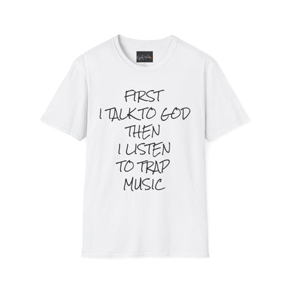 Trap Music & Faith TShirt, Cool Casual Wear, Unique Gift for Music Lovers, Spirituality Apparel, Graphic Tee for Celebrations