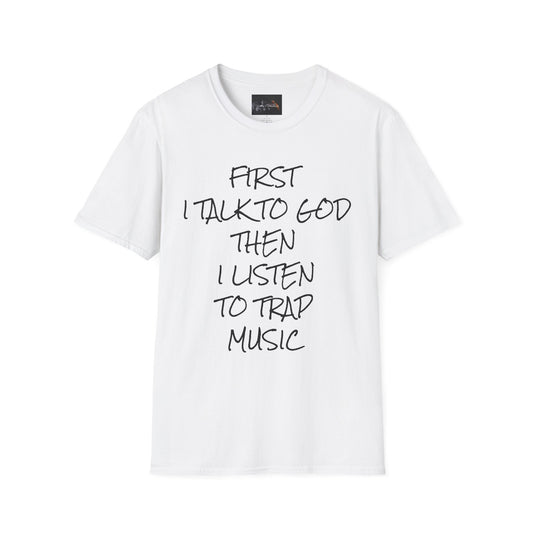 Trap Music & Faith TShirt, Cool Casual Wear, Unique Gift for Music Lovers, Spirituality Apparel, Graphic Tee for Celebrations