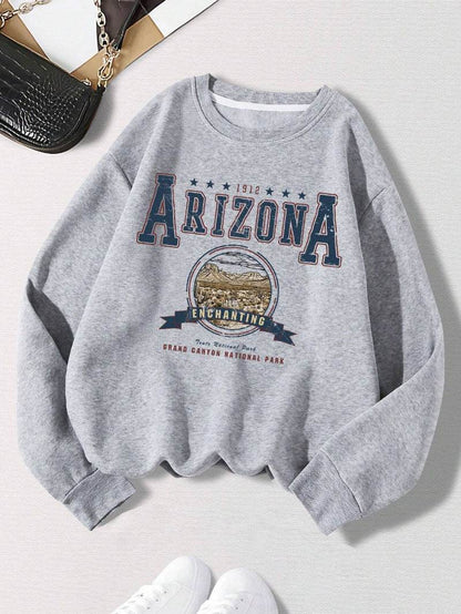 Fashion Woman Sweatshirts Arizona Natlonal Park Prints Pullo - IntuitiveEncBoutique
