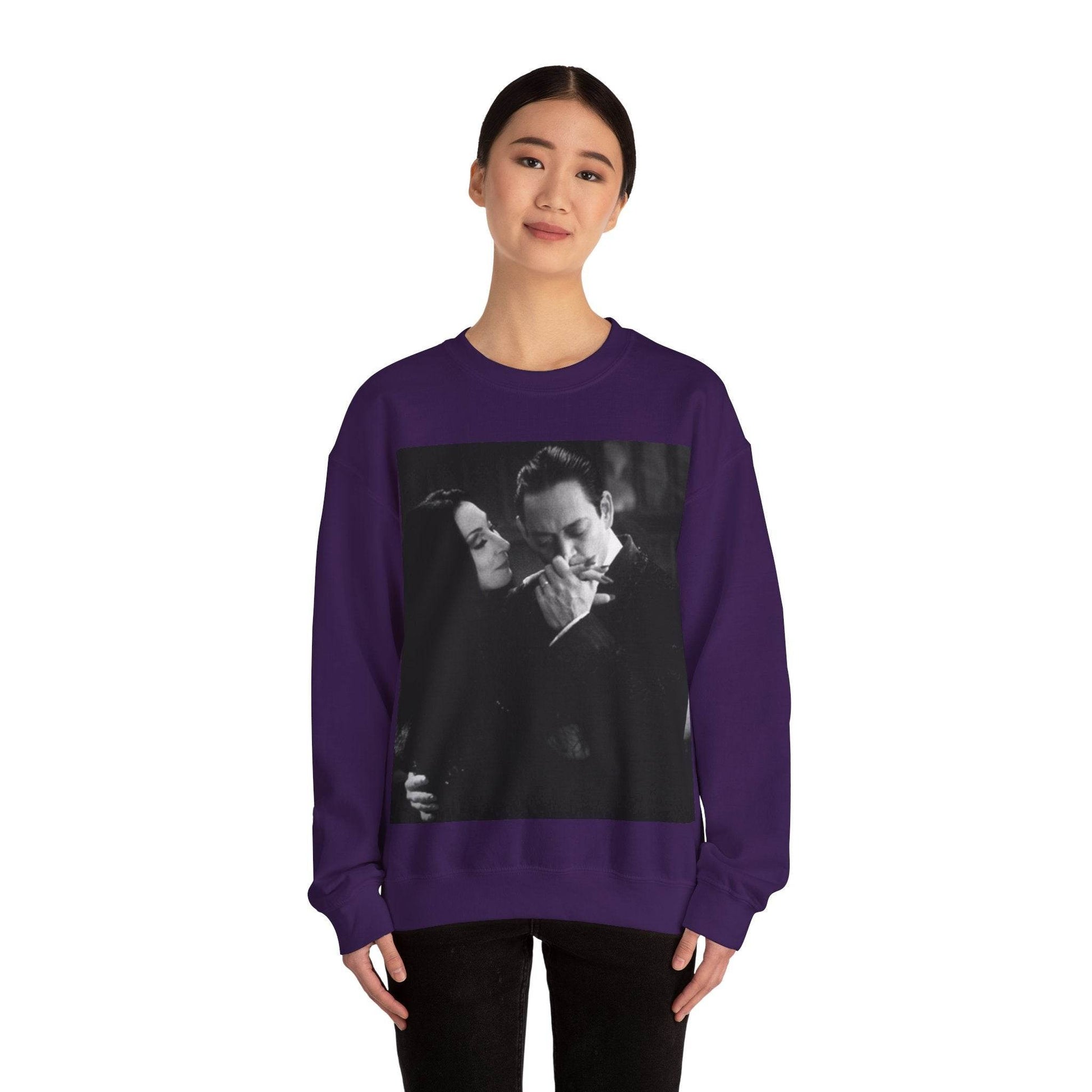 Couple Gothic Unisex Sweatshirt - Gomes & Morticia Design - IntuitiveEncBoutique