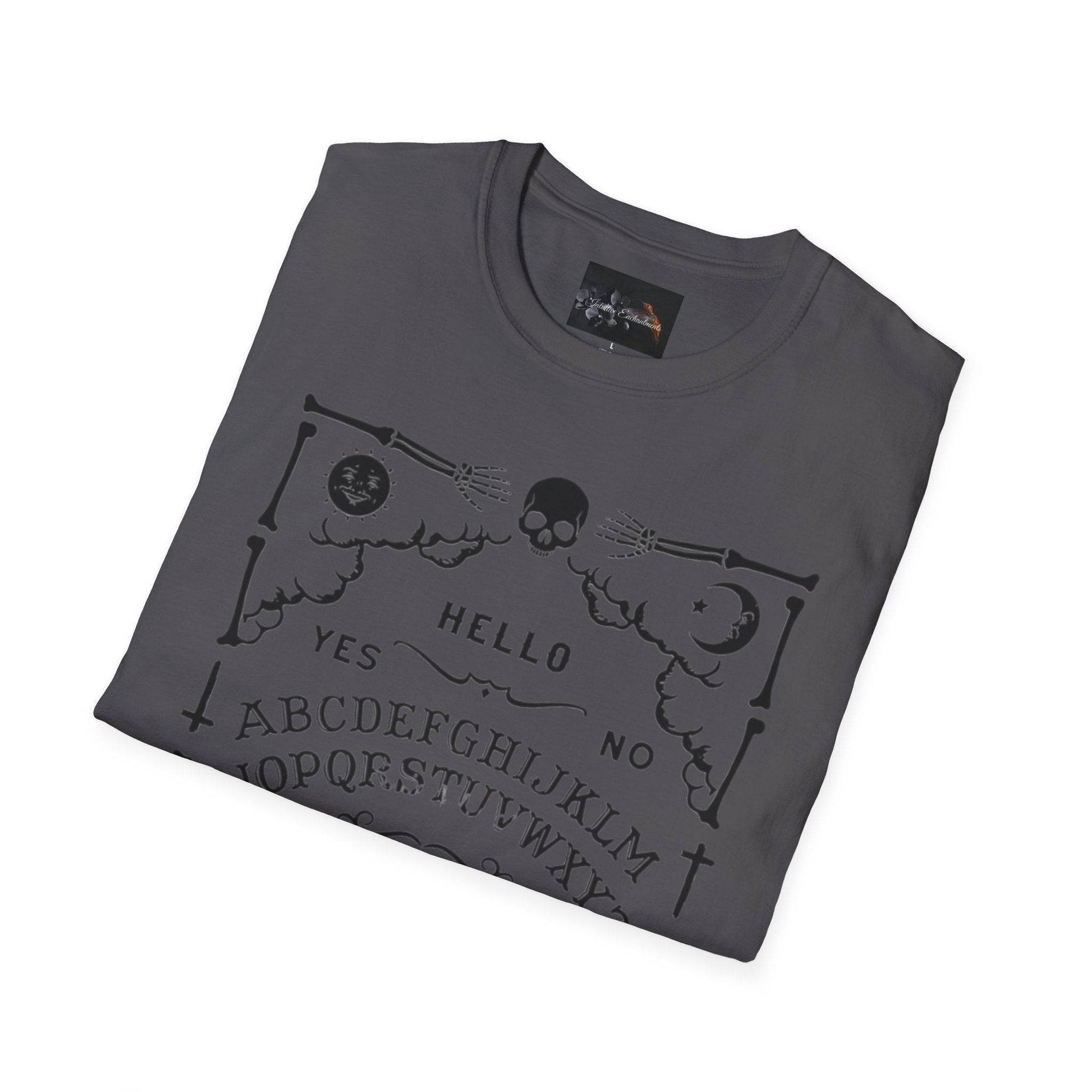 Mystical Ouija Board Unisex T-Shirt - Perfect for Halloween, Gift, Casual Wear, Spirituality, Ghost Lovers - IntuitiveEncBoutique