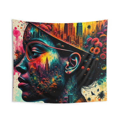 Digital Art Indoor Wall Tapestries, Unique Home Decor, Dorm Room Wall Hanging, Modern Wall Art, Large Tapestry - IntuitiveEncBoutique