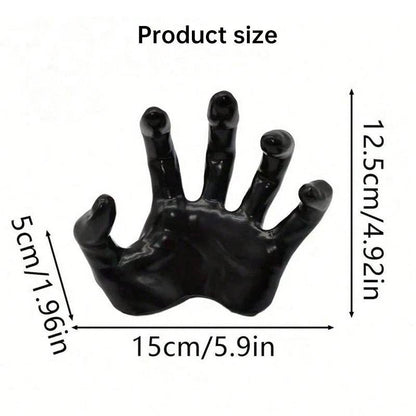 Gothic Halloween Indoor Decor: 12-Pack Bat Sticker Wall Hangings (Spooky Hands & Lit Candles) for Gothic Walls - IntuitiveEncBoutique