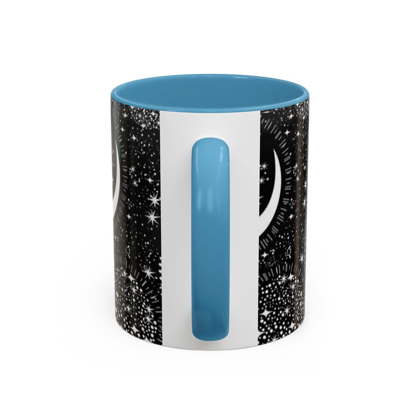 Star Moon Cup - Celestial Design Coffee Mug, 11oz Tea Cup, Astrology Lover Gift, Kitchen Decor, Celestial Kitchenware, Ceramic Beverage Mug - IntuitiveEncBoutique