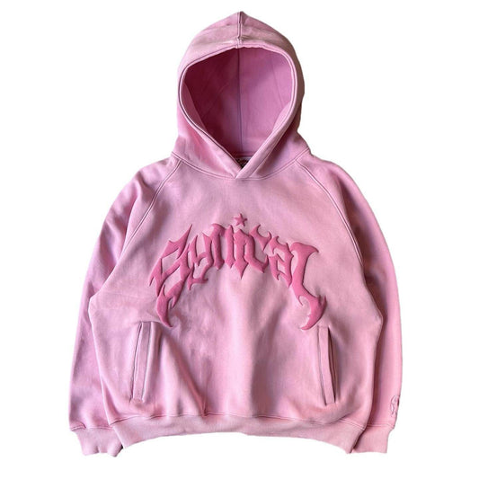 Gothic Letter Star Print Zipper Hoodie Trendy Unisex Jacket Sweatshirt - IntuitiveEncBoutique