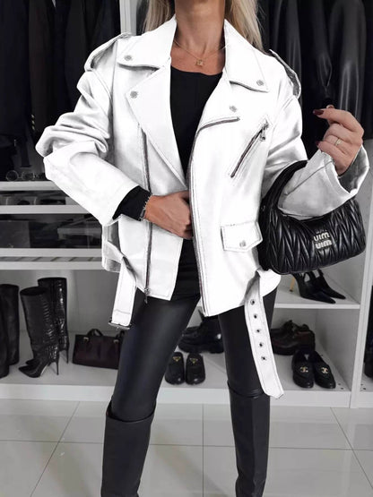 Full Size Zip Up Long Sleeve Jacket Plus Size - IntuitiveEncBoutique