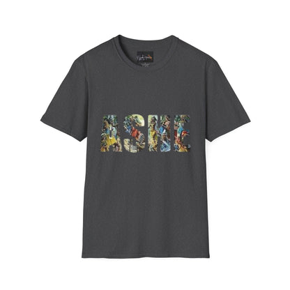 ASHE Graphic T-Shirt, Unisex Softstyle Tee, Vibrant Artistic Apparel, Gift for Nature Lovers, Casual Wear, Everyday Essentials