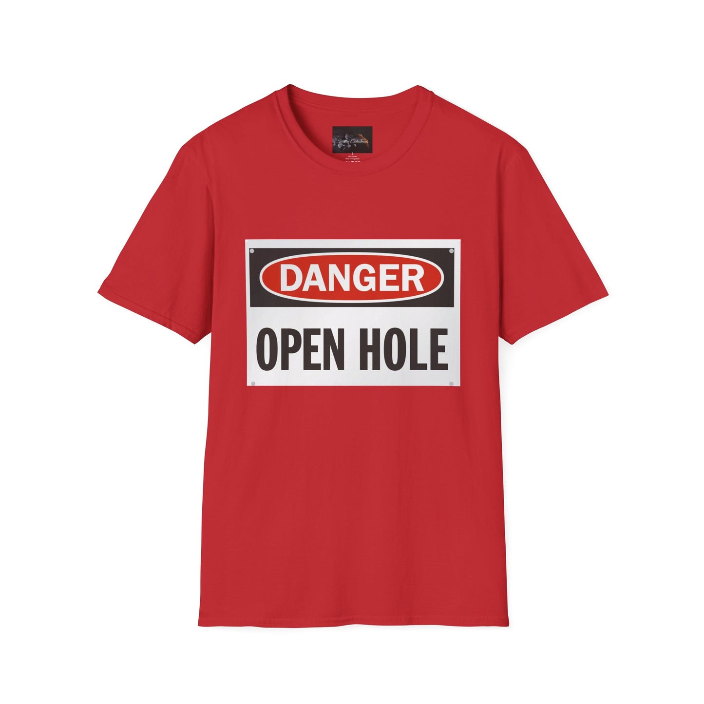 Funny Danger Open Hole T-Shirt