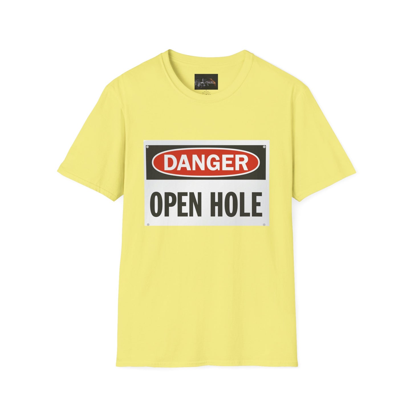 Funny Danger Open Hole T-Shirt