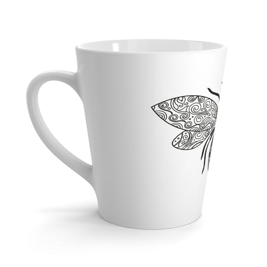 Bee Themed Latte Mug  Perfect for Nature Lovers, Gift for Bee Enthusiasts, Kitchen Decoration, EcoFriendly Coffee Cup, Birthday Present