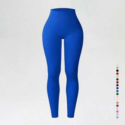 Threaded autumn and winter yoga pants seamless fitness pants high waisted sports yoga clothes leggings - IntuitiveEncBoutique