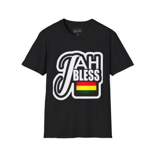 Rasta Vibes Unisex T-Shirt, Jah Bless Graphic Tee, Lion of Judah Shirt, Reggae Style Apparel, Festival Wear, Gift for Music Lovers