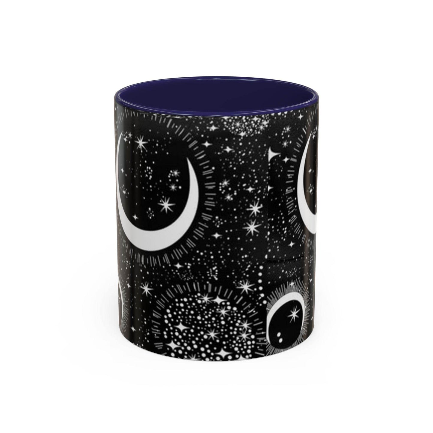 Star Moon Cup - Celestial Design Coffee Mug, 11oz Tea Cup, Astrology Lover Gift, Kitchen Decor, Celestial Kitchenware, Ceramic Beverage Mug - IntuitiveEncBoutique