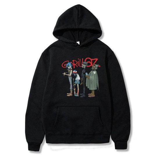 Spring GorillazPrinted Hoodie Unisex Long Sleeve Casual Jacket Trendy Versatile - IntuitiveEncBoutique