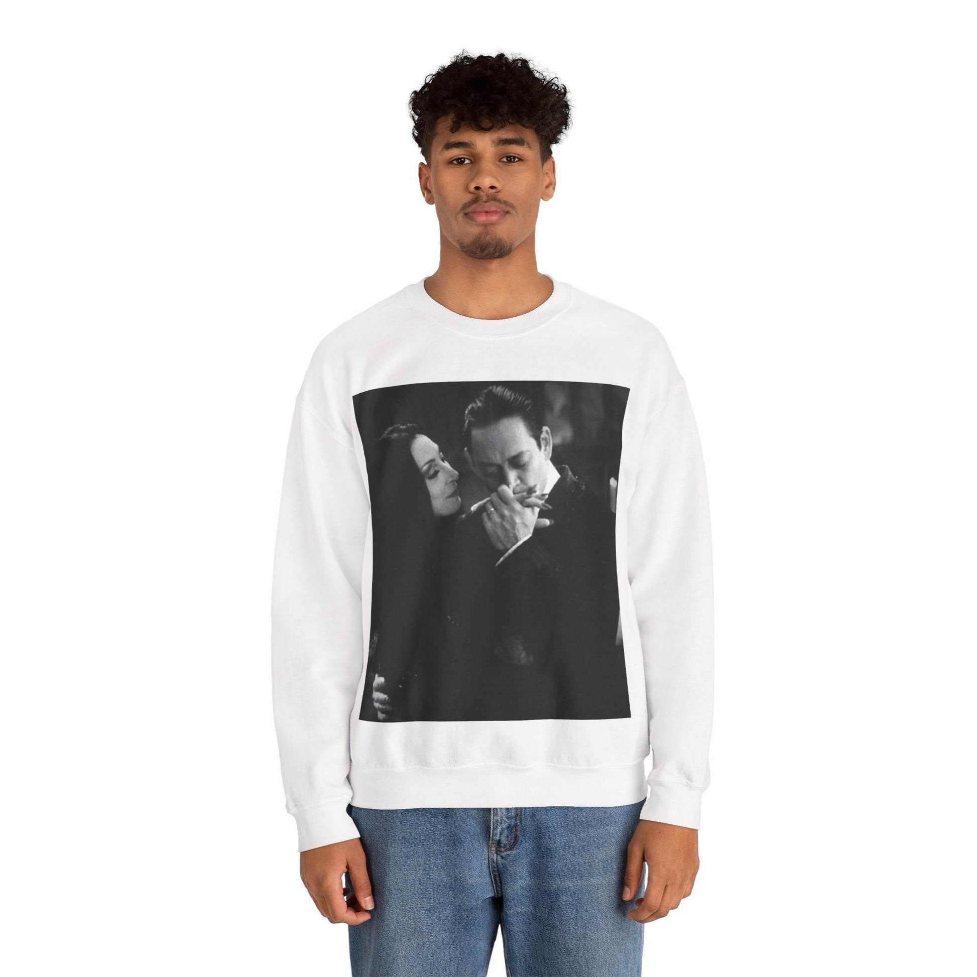 Couple Gothic Unisex Sweatshirt - Gomes & Morticia Design - IntuitiveEncBoutique