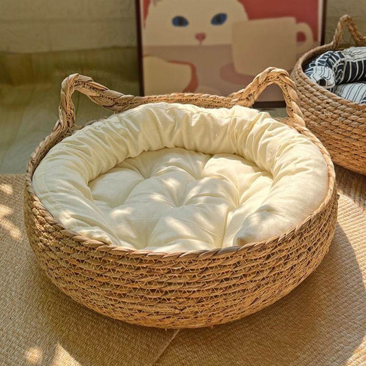 Cat Nest Winter Warm Cat Nest Cushion Thick Winter Round Nest House - IntuitiveEncBoutique