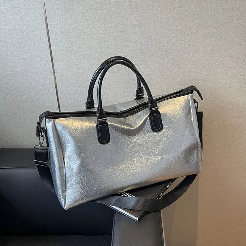 PU Leather Oversize Travel Bag - IntuitiveEncBoutique