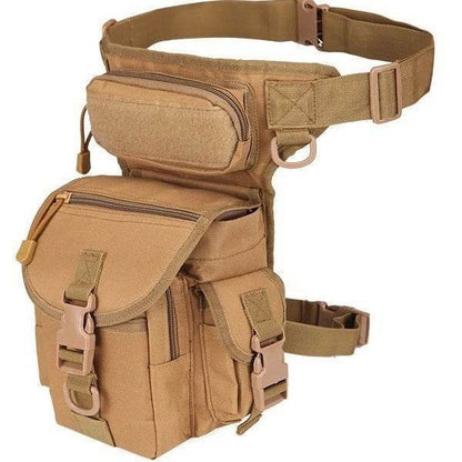 Waterproof Oxford Army camouflage single shoulder crossbody journalist photography sports leg bag - IntuitiveEncBoutique