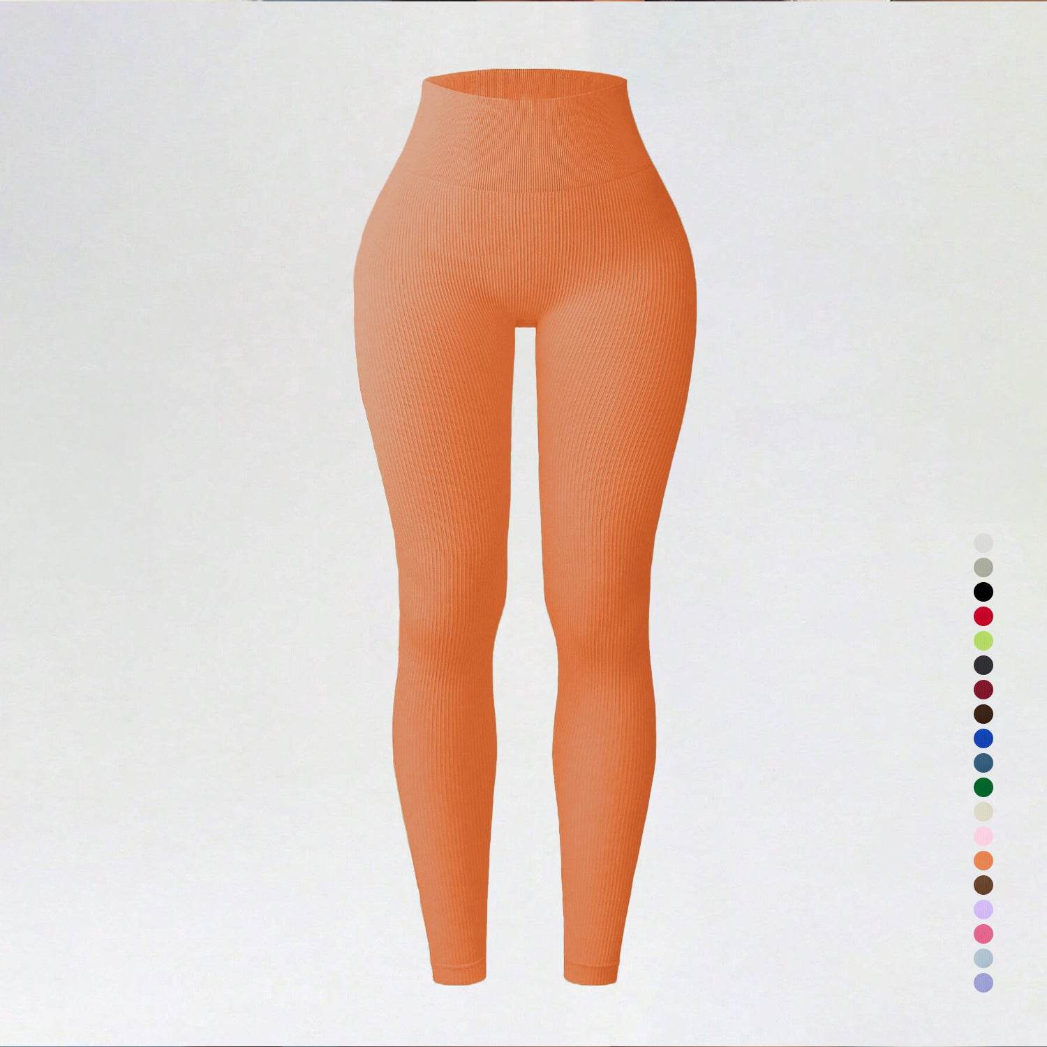 Threaded autumn and winter yoga pants seamless fitness pants high waisted sports yoga clothes leggings - IntuitiveEncBoutique