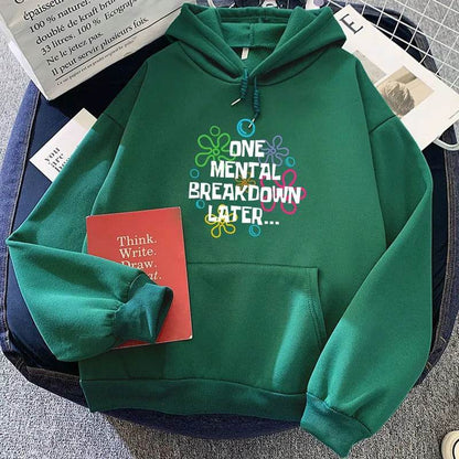 Spring Letter Pattern Printed Hooded Sweatshirt Unisex Long Sleeve Casual Jacket Trendy Student Versatile - IntuitiveEncBoutique