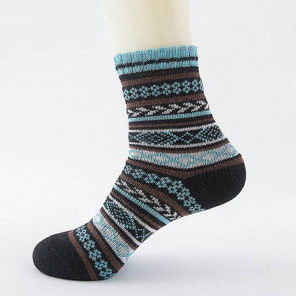 Winter Thick Warm Stripe Wool Socks - IntuitiveEncBoutique
