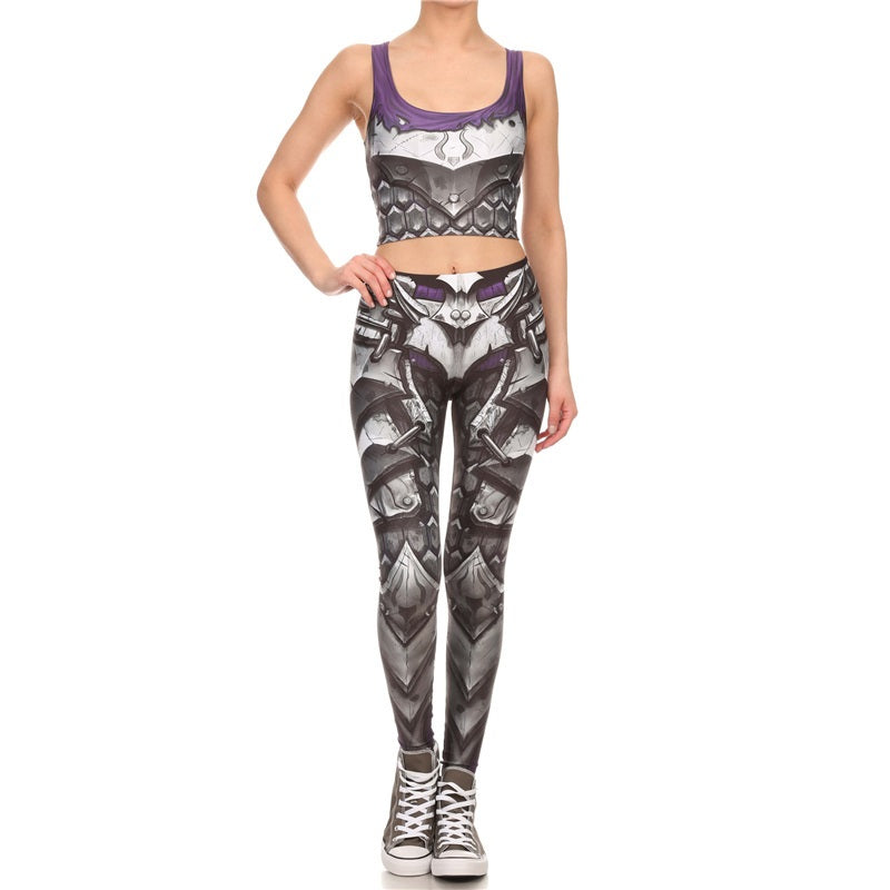 COMIC ARMOR LEGGING Printed Women Leggings High Waist Leggings Sexy Slim Women Pants