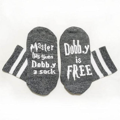 Women Print Letter Cute Dobby Socks - IntuitiveEncBoutique