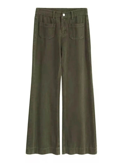 Full Size Wide Leg Pants with Pockets Plus Size - IntuitiveEncBoutique