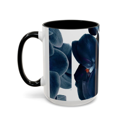 Elegant Orchid Accent Coffee Mug: Floral Drinkware for Home, Office, Gift, Mother's Day, Housewarming