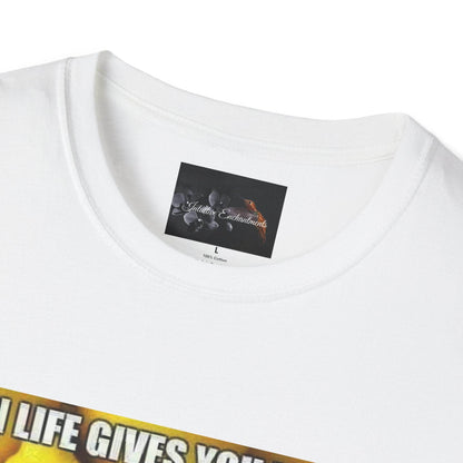 When Life Gives You Lemons T-Shirt, Funny Quote Tee, Gift for Citrus Lovers, Casual Wear, Unisex Humor Shirt, Summer Vibes - IntuitiveEncBoutique