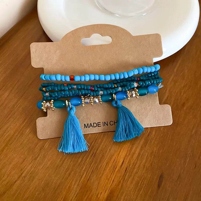 Tassel Rice Bead Bracelet - IntuitiveEncBoutique
