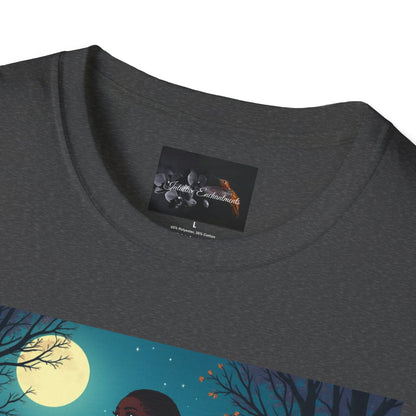 Moonlit Silhouette Unisex T-Shirt, Softstyle Tee for Nature Lovers, Perfect for Gifts and Everyday Wear