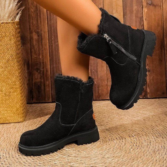 Snow boots women's shoes warm boots - IntuitiveEncBoutique