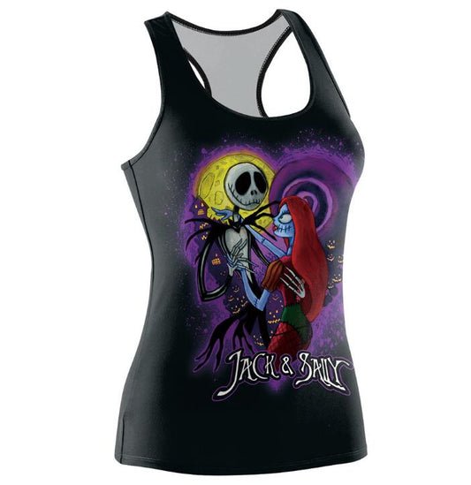 Nightmare Before Christmas Tank Top Women Halloween Jack Skellington Cami Tops