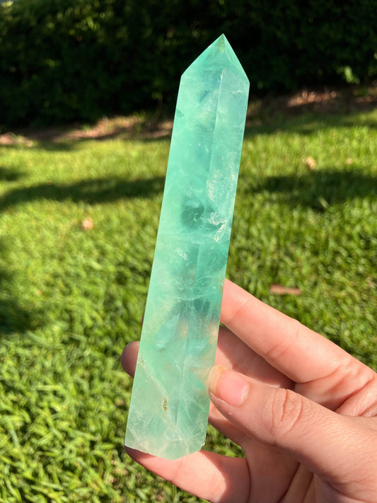 Green Fluorite Tower - IntuitiveEncBoutique