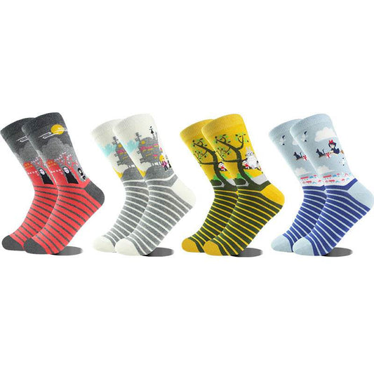 Women's Cotton Bottom Creative Japanese Totoro Socks - IntuitiveEncBoutique