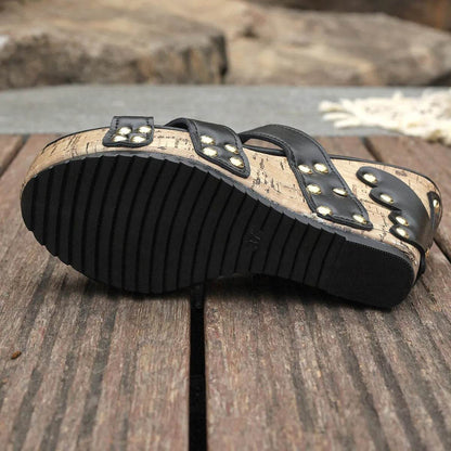 Open Toe Wedge Sandals - IntuitiveEncBoutique