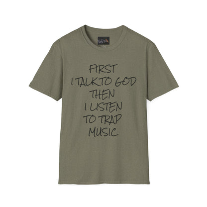 Trap Music & Faith TShirt, Cool Casual Wear, Unique Gift for Music Lovers, Spirituality Apparel, Graphic Tee for Celebrations