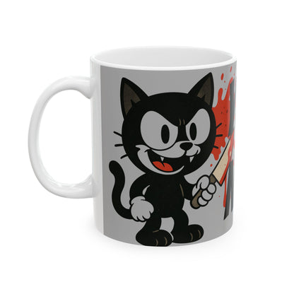 Funny Ceramic Mug - "You Saw Nothing" - Perfect for Cat Lovers, Gift for Friends, Coffee Lovers, Humor Mug, Teatime Fun