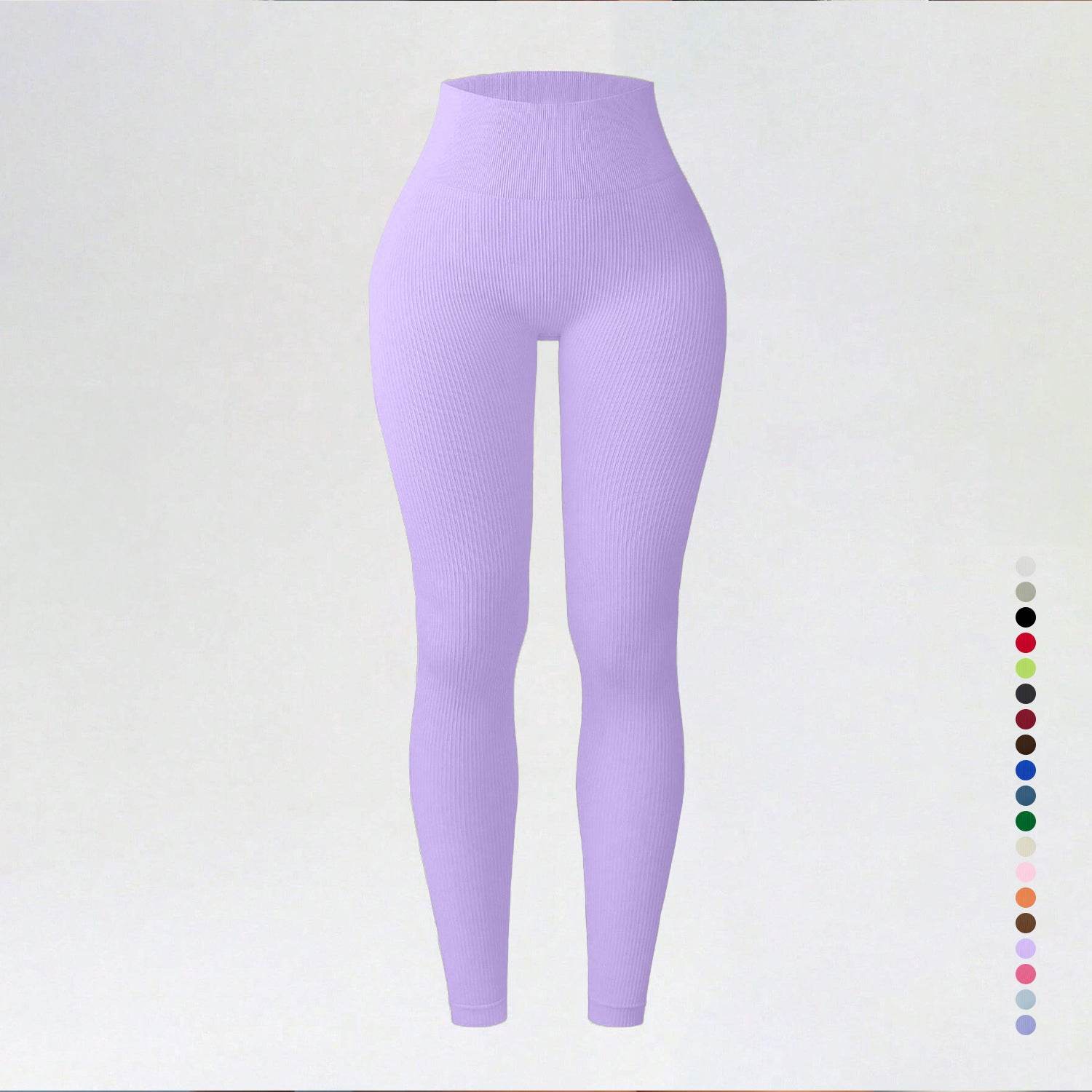 Threaded autumn and winter yoga pants seamless fitness pants high waisted sports yoga clothes leggings - IntuitiveEncBoutique