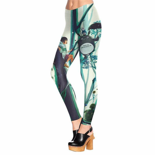 Spirited Castle In The Sky Leggings Printed Women Leggings Woman Pants - IntuitiveEncBoutique