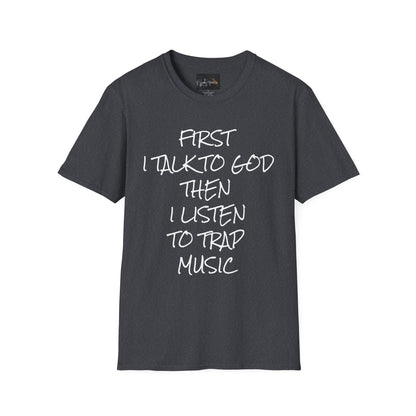 Trap Music & Faith TShirt, Cool Casual Wear, Unique Gift for Music Lovers, Spirituality Apparel, Graphic Tee for Celebrations