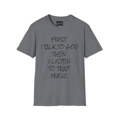 Trap Music & Faith TShirt, Cool Casual Wear, Unique Gift for Music Lovers, Spirituality Apparel, Graphic Tee for Celebrations
