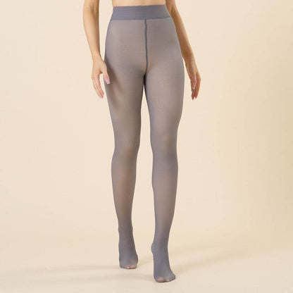 leggings for warmth, women's bare legs with plush and thick translucent pantyhose - IntuitiveEncBoutique
