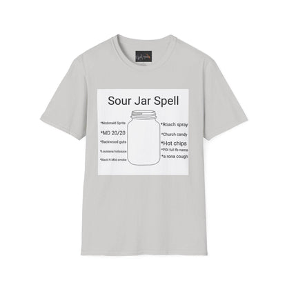 Sour Jar Spell T-Shirt for Witches, Unisex Softstyle Tee, Ideal for Magical Practitioners, Spell Casting, Witchcraft Gift, Summer Solstice - IntuitiveEncBoutique