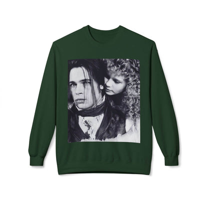 Vampire Romance Fleece Crewneck Sweatshirt, Cozy Sweatshirt, Gothic Fashion, Unisex Gift, Movie Lover Apparel, Halloween Outfit - IntuitiveEncBoutique
