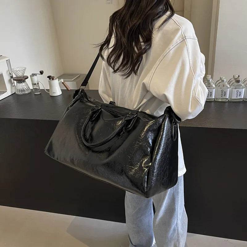 PU Leather Oversize Travel Bag - IntuitiveEncBoutique