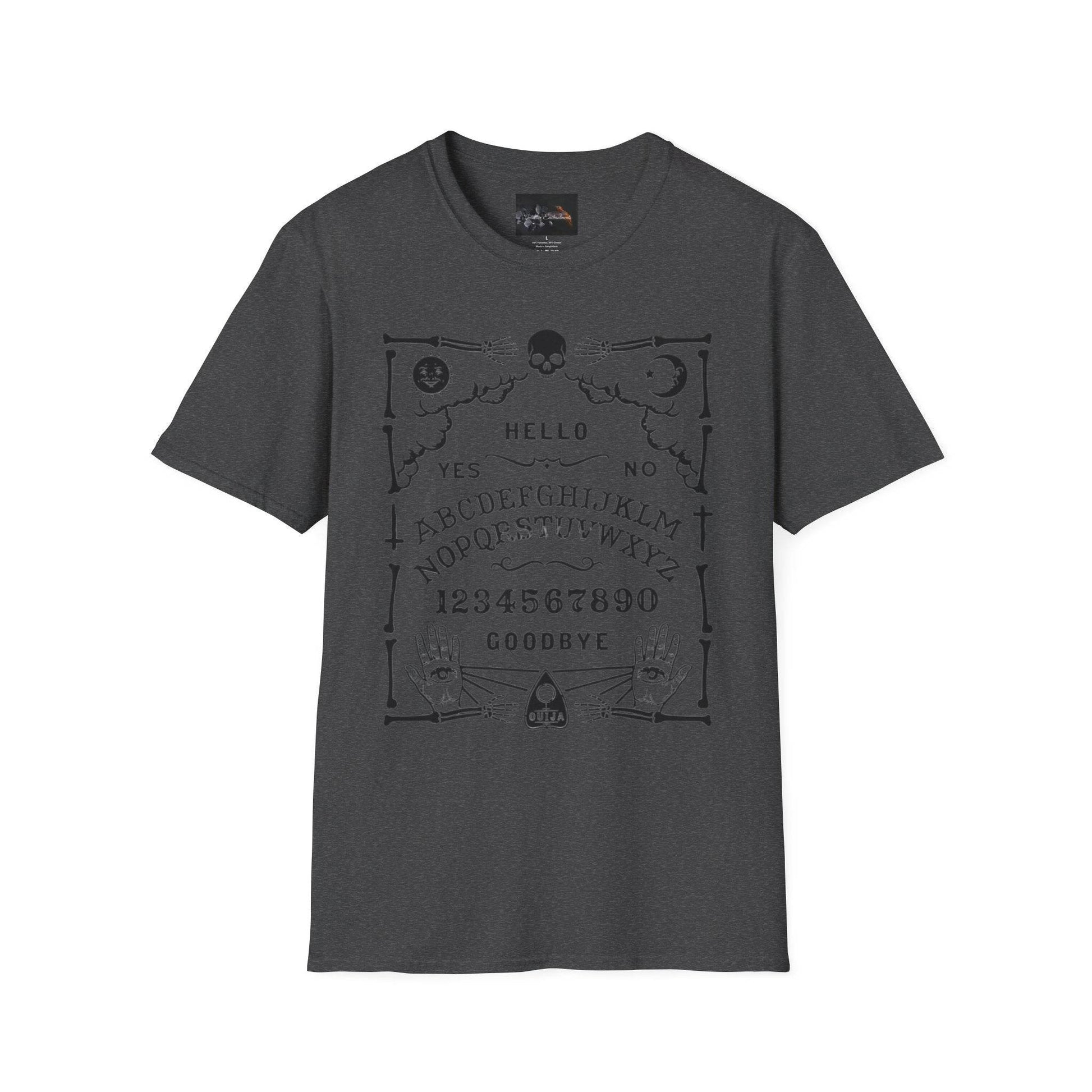 Mystical Ouija Board Unisex T-Shirt - Perfect for Halloween, Gift, Casual Wear, Spirituality, Ghost Lovers - IntuitiveEncBoutique