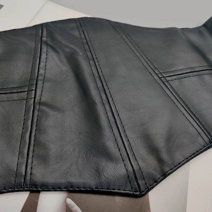 Plus Size Soft Leather Wide Y2K Black Elastic Corset Belt Female Stretch Cummerbunds Designer Belts For Women High Quality - IntuitiveEncBoutique